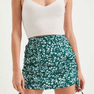LA Hearts Side Cinched Mini Skirt